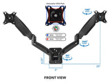 Dual Arm Monitor Wall Mount