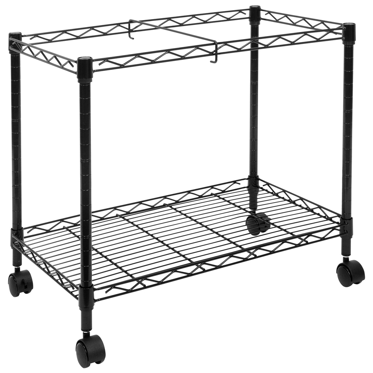 Rolling File Cart with Folder Rack