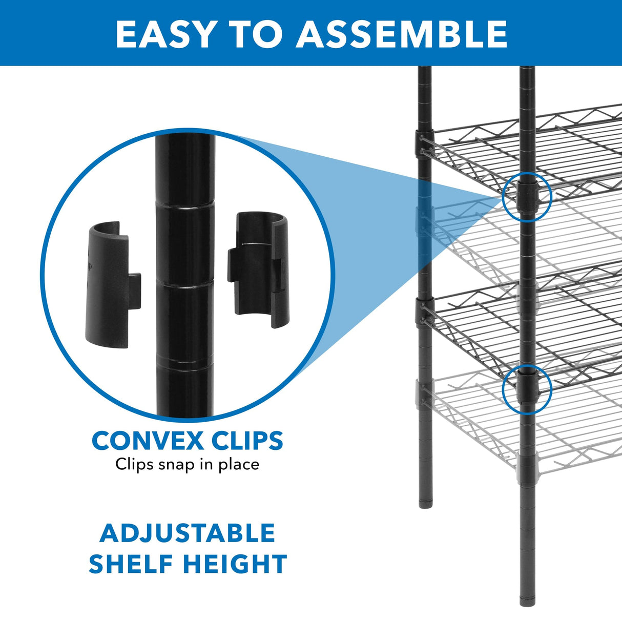 5 Tier Metal Shelving Unit