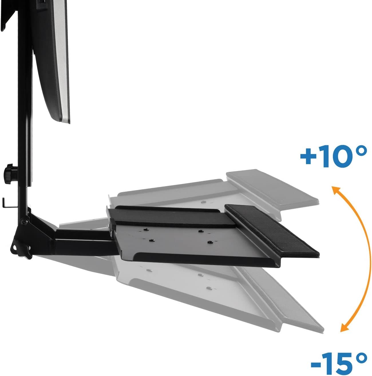 Monitor and Keyboard Wall Mount with CPU Holder