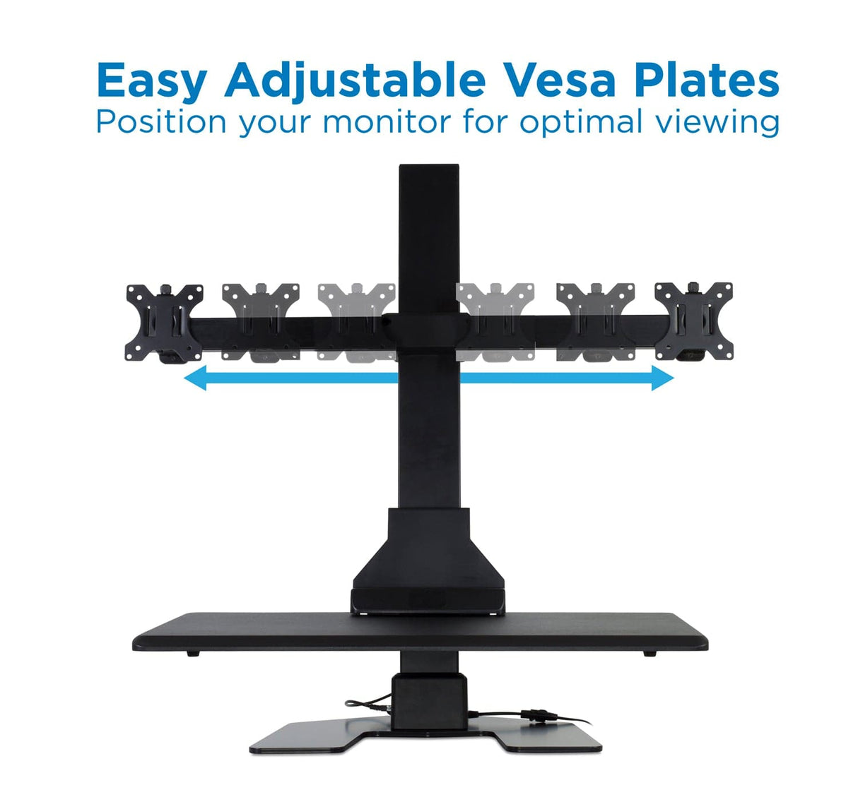 Mount-It! Sit-Stand Desk Converter for Dual Monitors-MI-7952 - Mount-It!