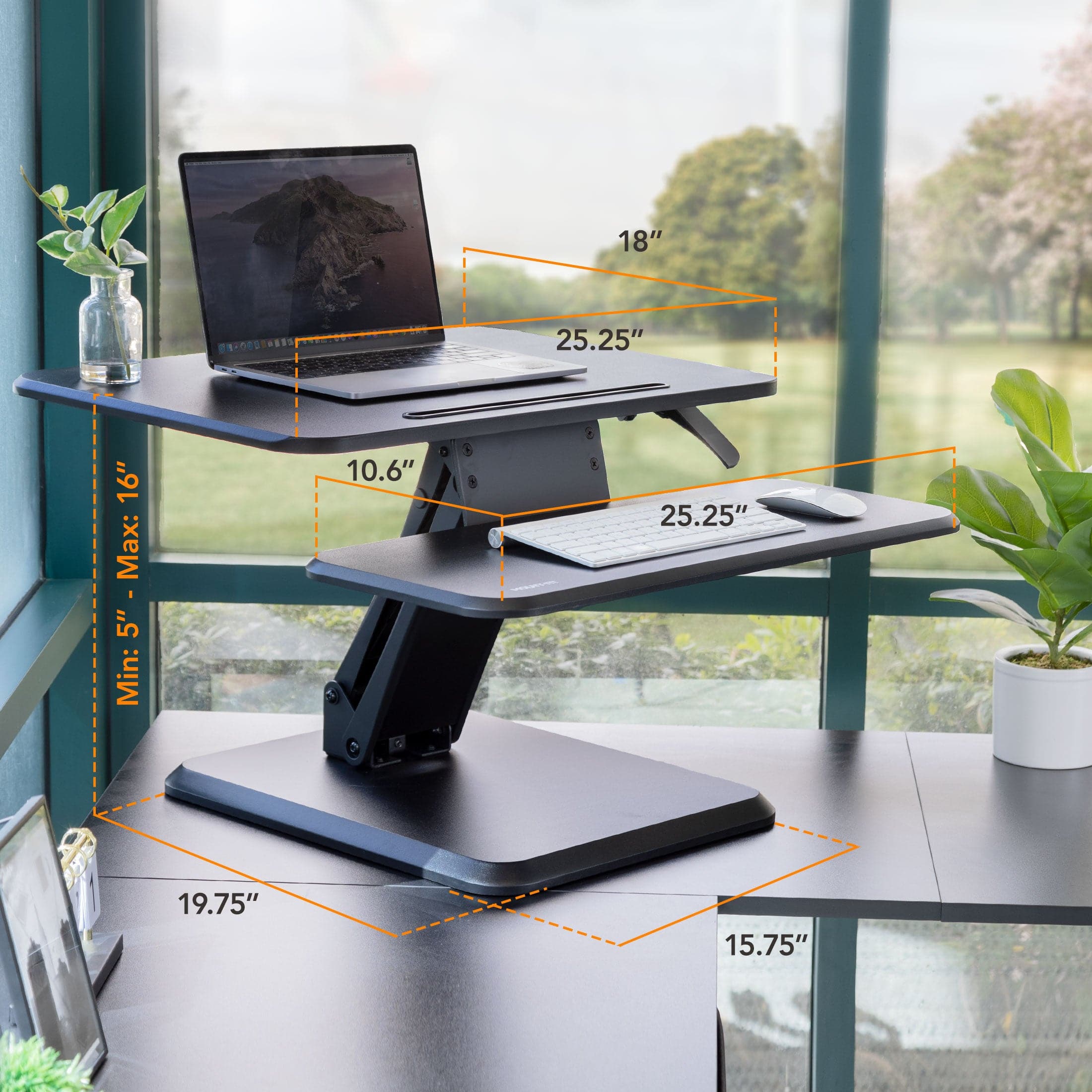 Compact Standing Desk Converter