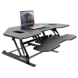 Corner Sit Stand Desk Converter