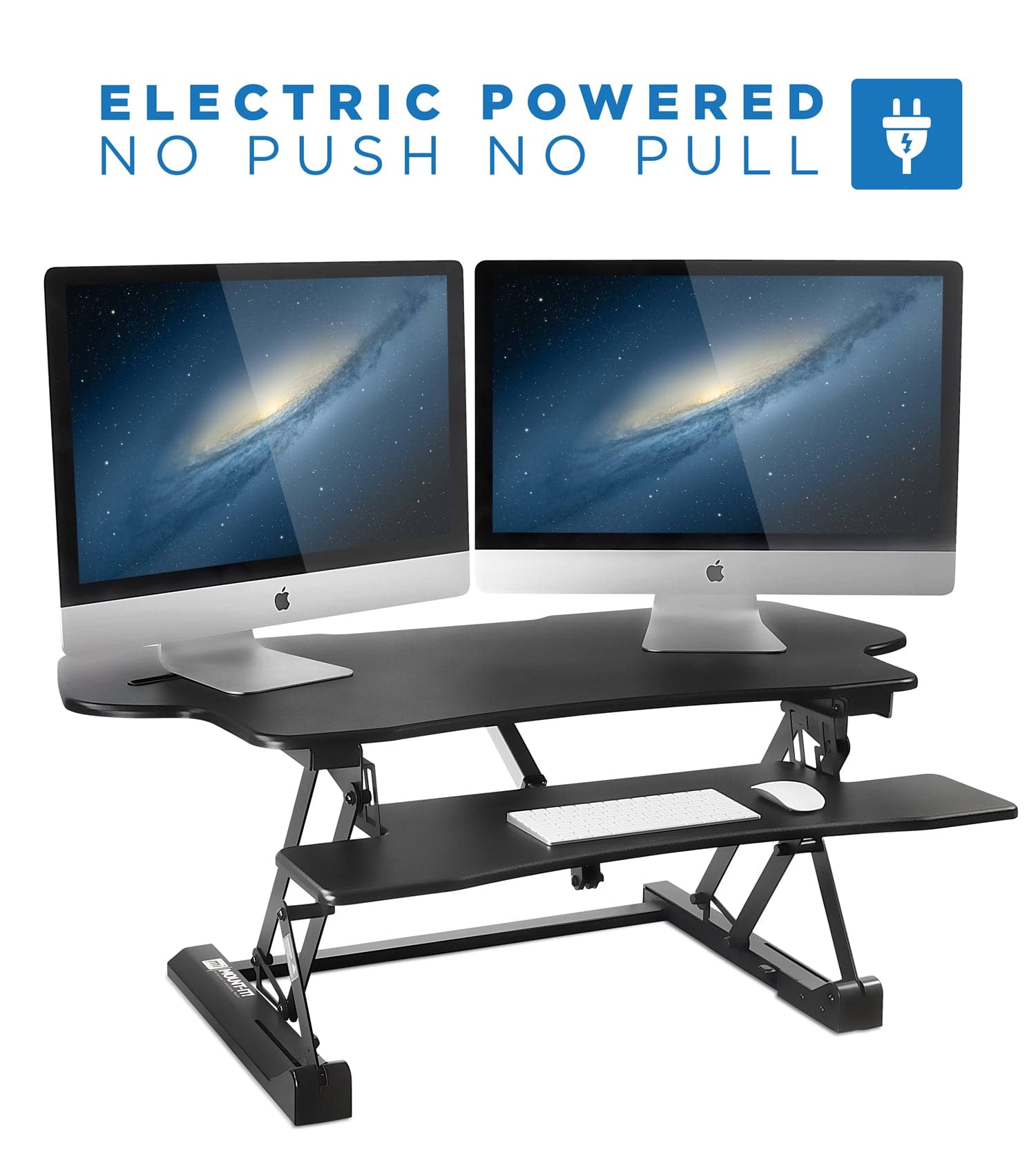 Electric Standing Desk Converter with Large Platform | MI-7962