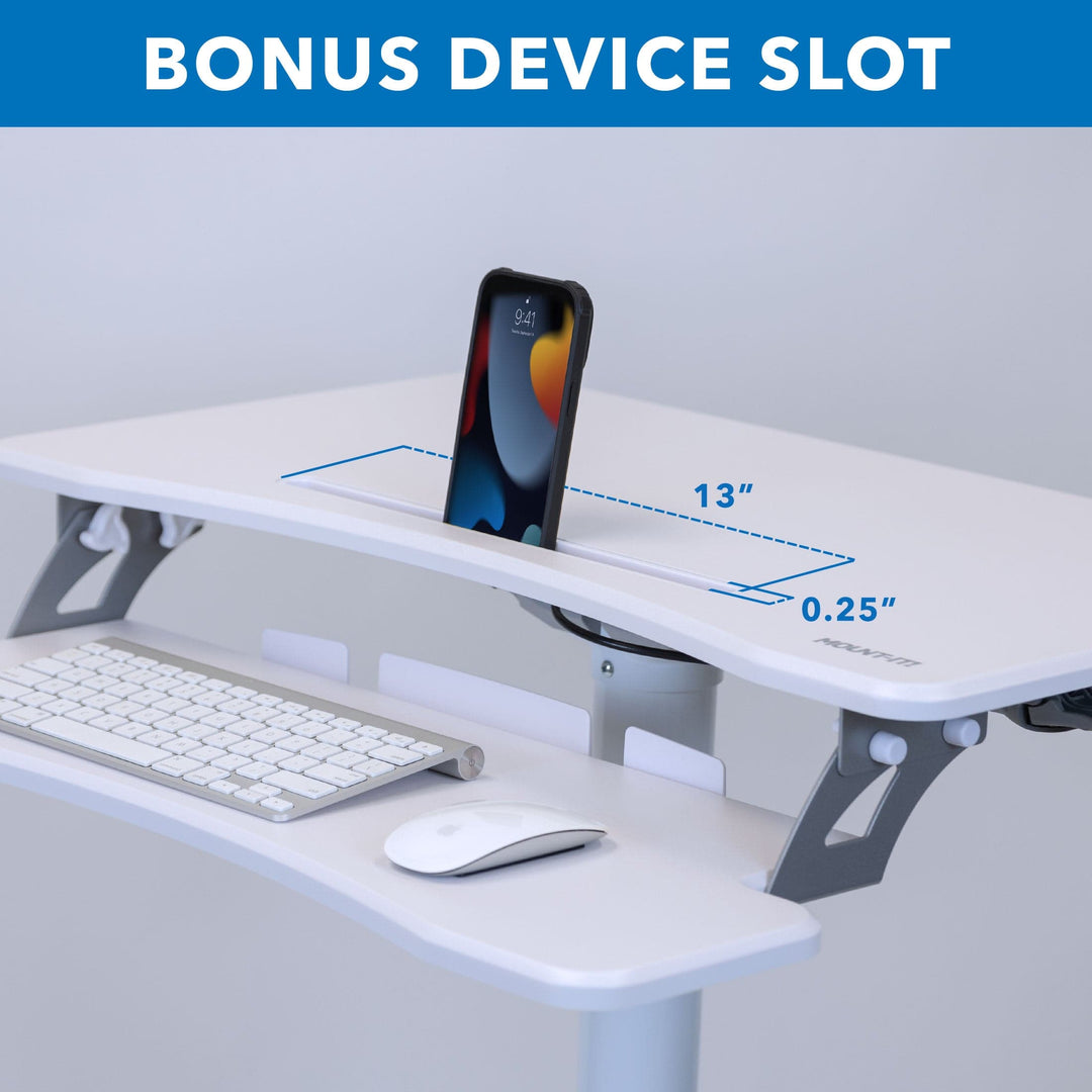 Mobile Sit-Stand Computer Workstation