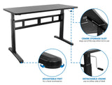 Hand Crank Standing Desk with 55" Tabletop