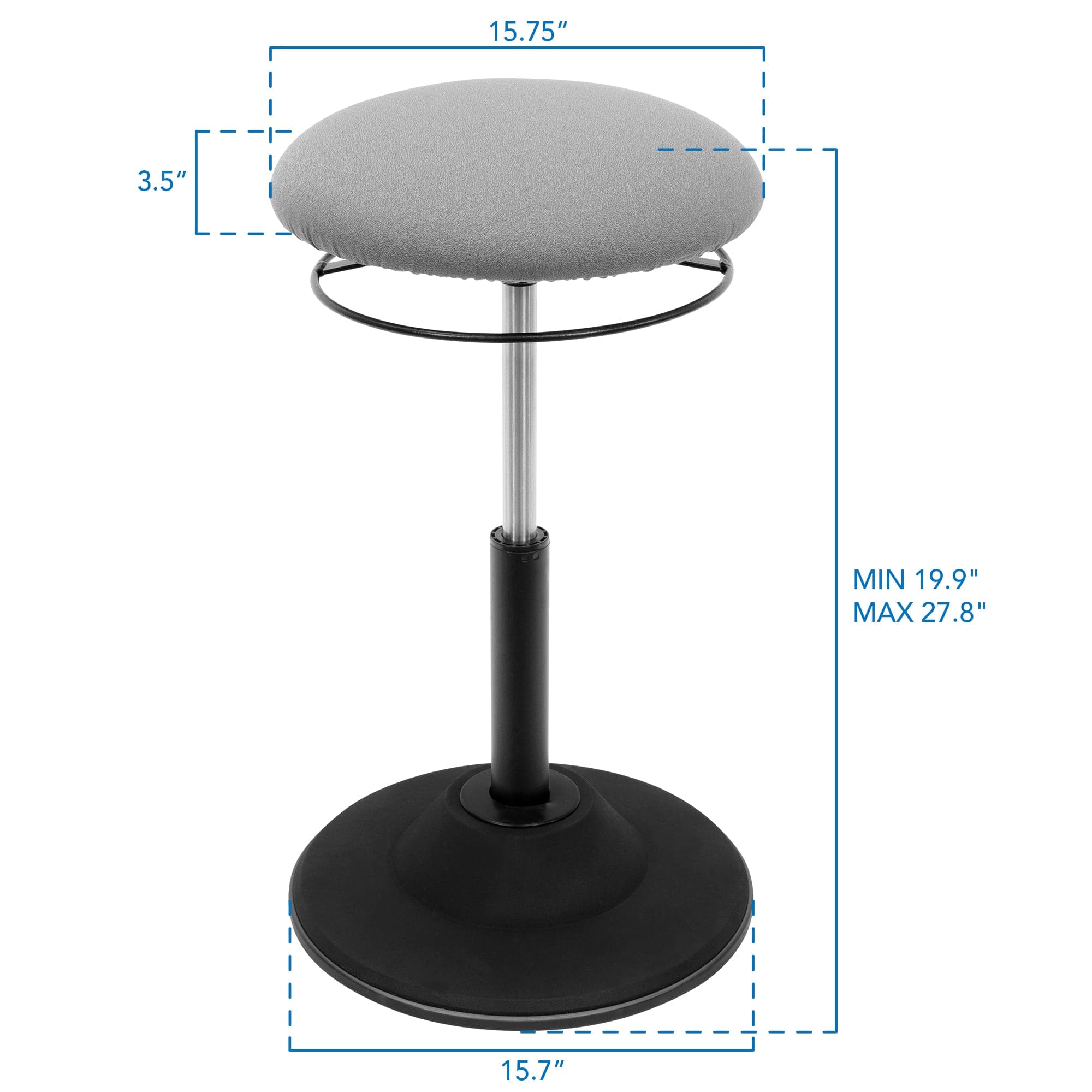 Height Adjustable Standing Desk Stool