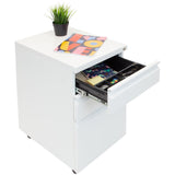 Mobile File Cabinet with 3 Drawers