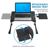 Laptop Tray w/ Cooling Fan & Mouse Pad