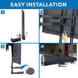 Universal Soundbar Mount Brackets for TV and Wall Installation