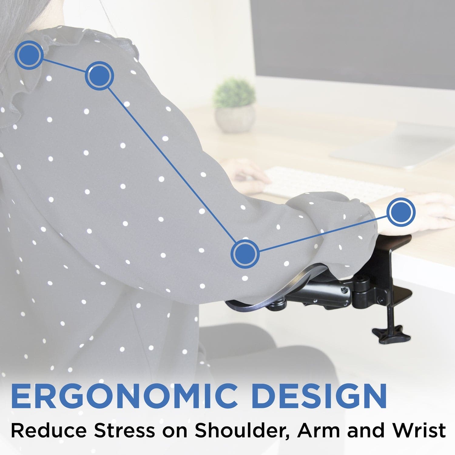 Adjustable Arm Rest for Desk - Mount-It!