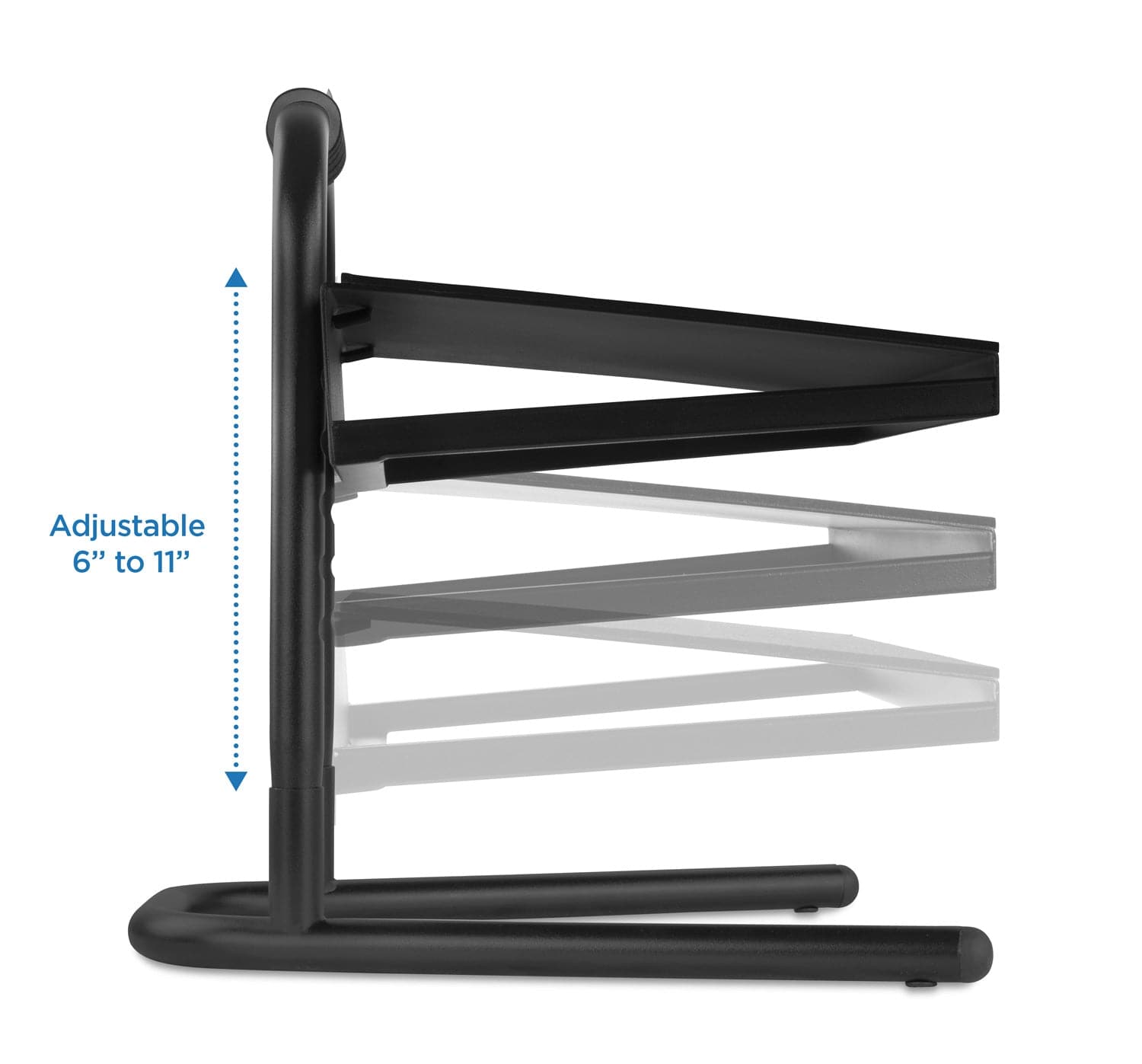 Mount-It! Under Desk Footrest, Adjustable Height/Angle and Massaging Rollers, Black