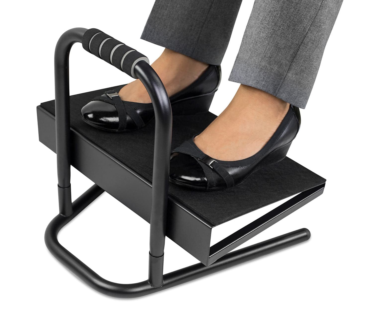 Adjustable Ergonomic Foot Rest - Black – Mount-It!