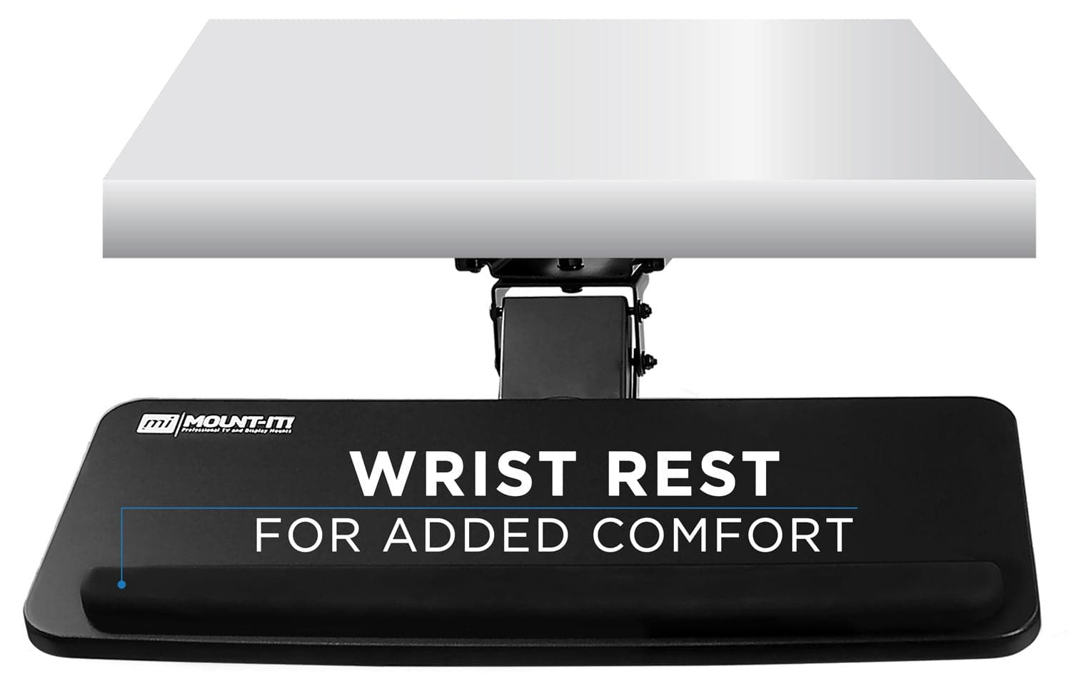 Adjustable Keyboard and Mouse Platform w/ Wrist Rest Pad - Mount-It!