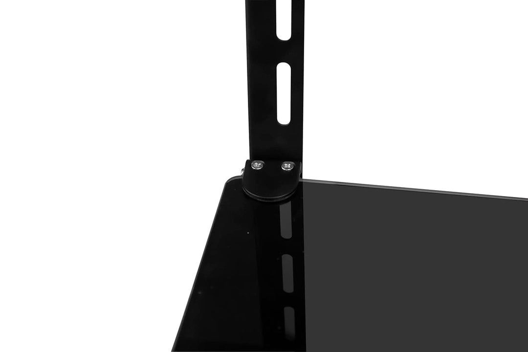 AV Component Shelf For Wall Mounted TV | 2 Tempered Glass Shelves - Mount-It!