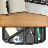 Black Desk Accessories - Under Desk Swivel Storage Tray - Mount-It! - MI-7292