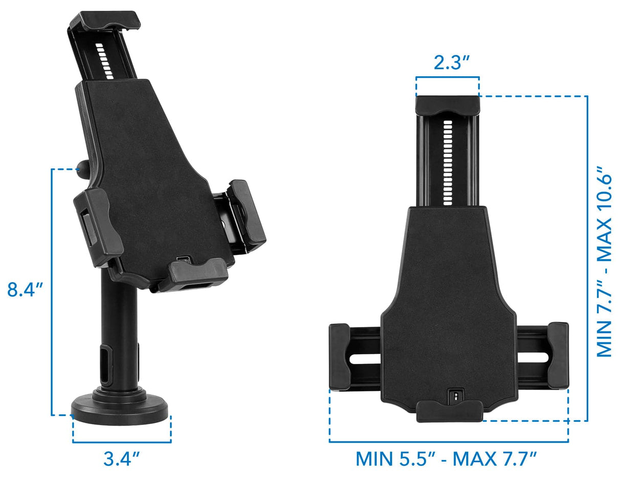 Black Tablet Stand - Universal Tablet Stand with Cable Lock - Mount-It! - MI-3784