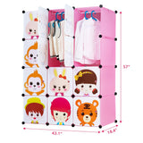 Children's Portable Clothes Closet Rack with XL Storage Cubes - Mount-It!