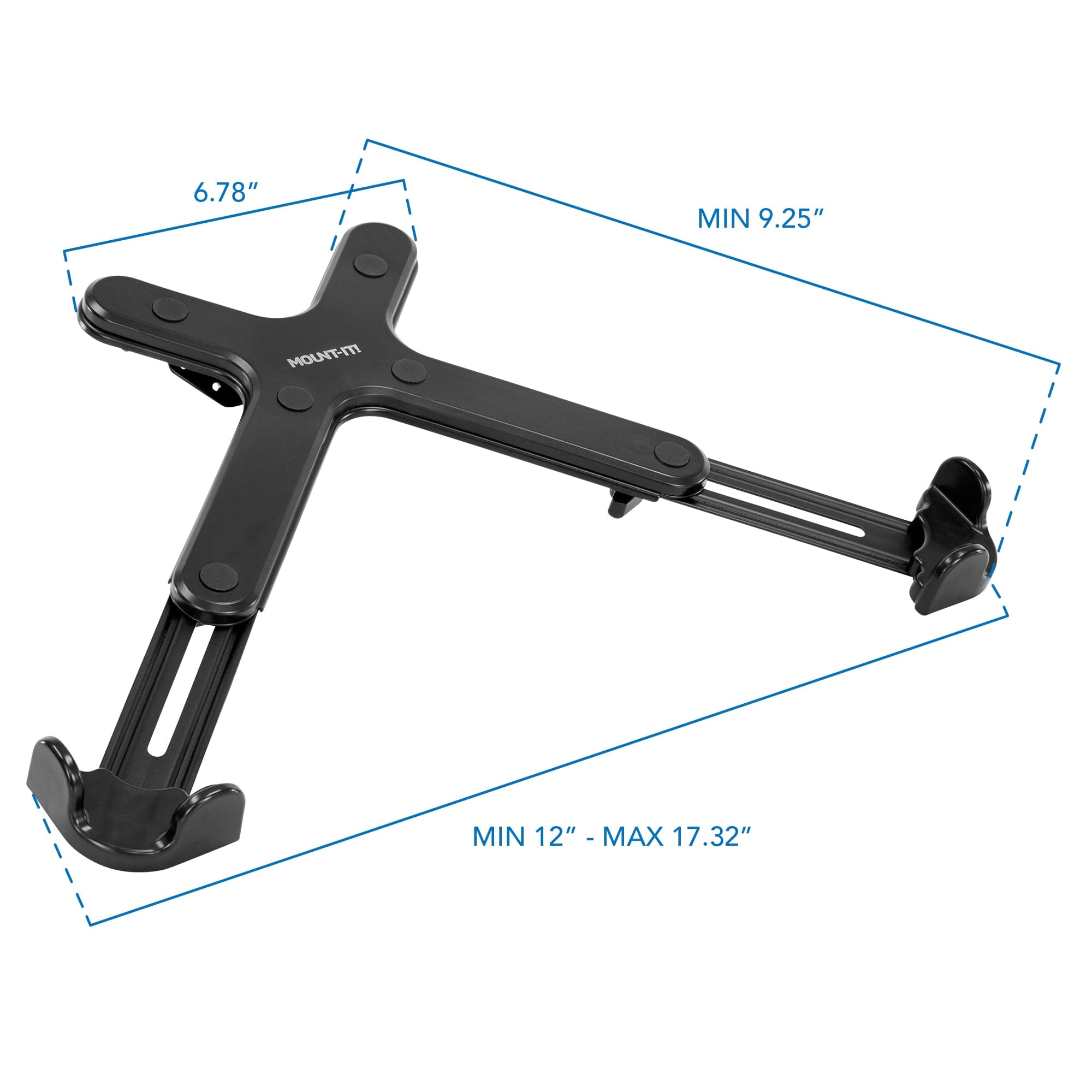 Clamp-On Laptop Tray w/ Safety Straps - Mount-It!