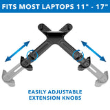 Clamp-On Laptop Tray w/ Safety Straps - Mount-It!