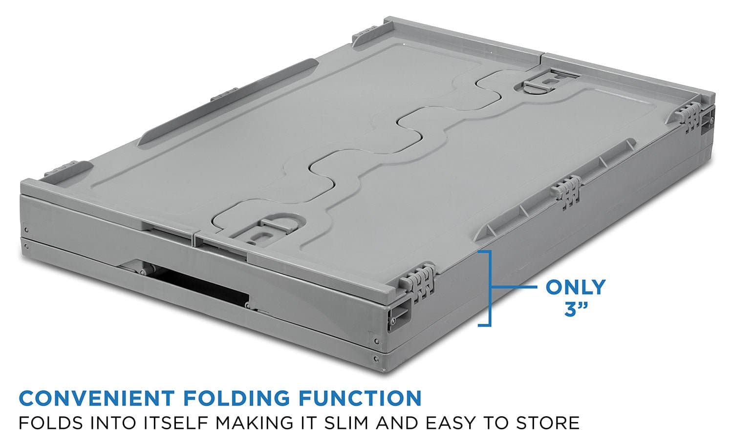 Folding Plastic Storage Crate - MI-909 - by Mount-It!