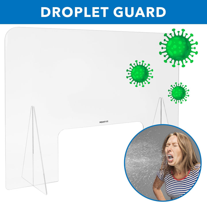 Countertop Protective Sneeze Guard | 31.5" Wide - Mount-It!