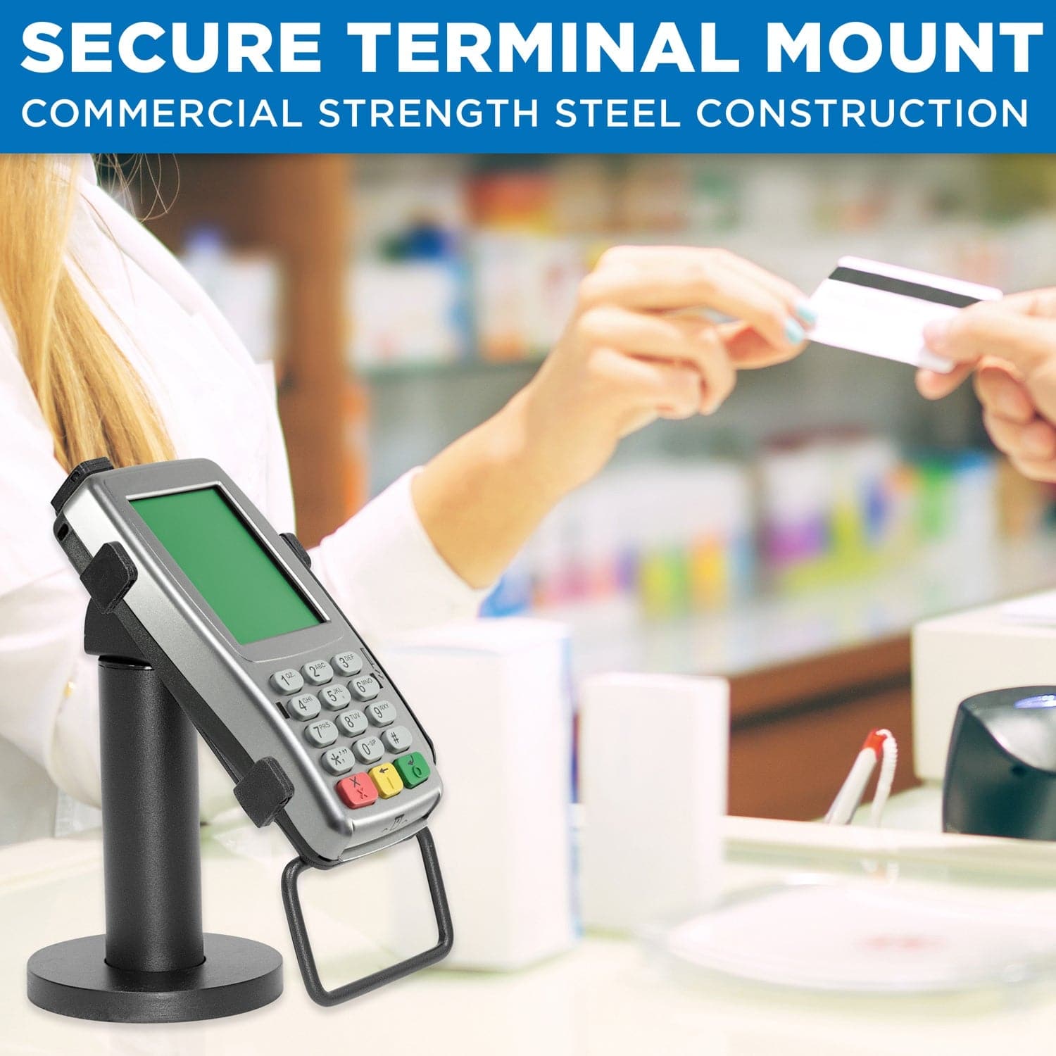 Credit Card POS Stand for VeriFone - Mount-It!