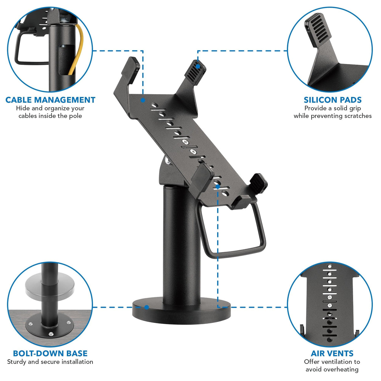 Credit Card POS Terminal Stand for VeriFone VX520 - Mount-It!