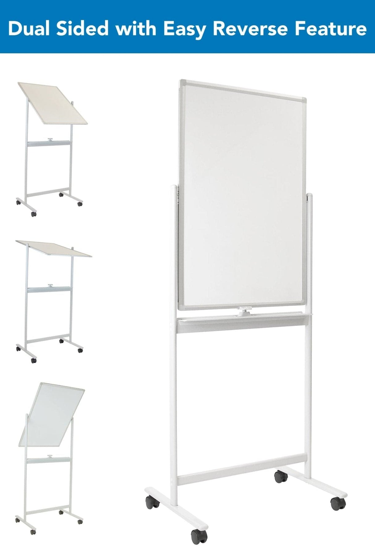 Double-Sided Mobile Whiteboard - Mount-It!