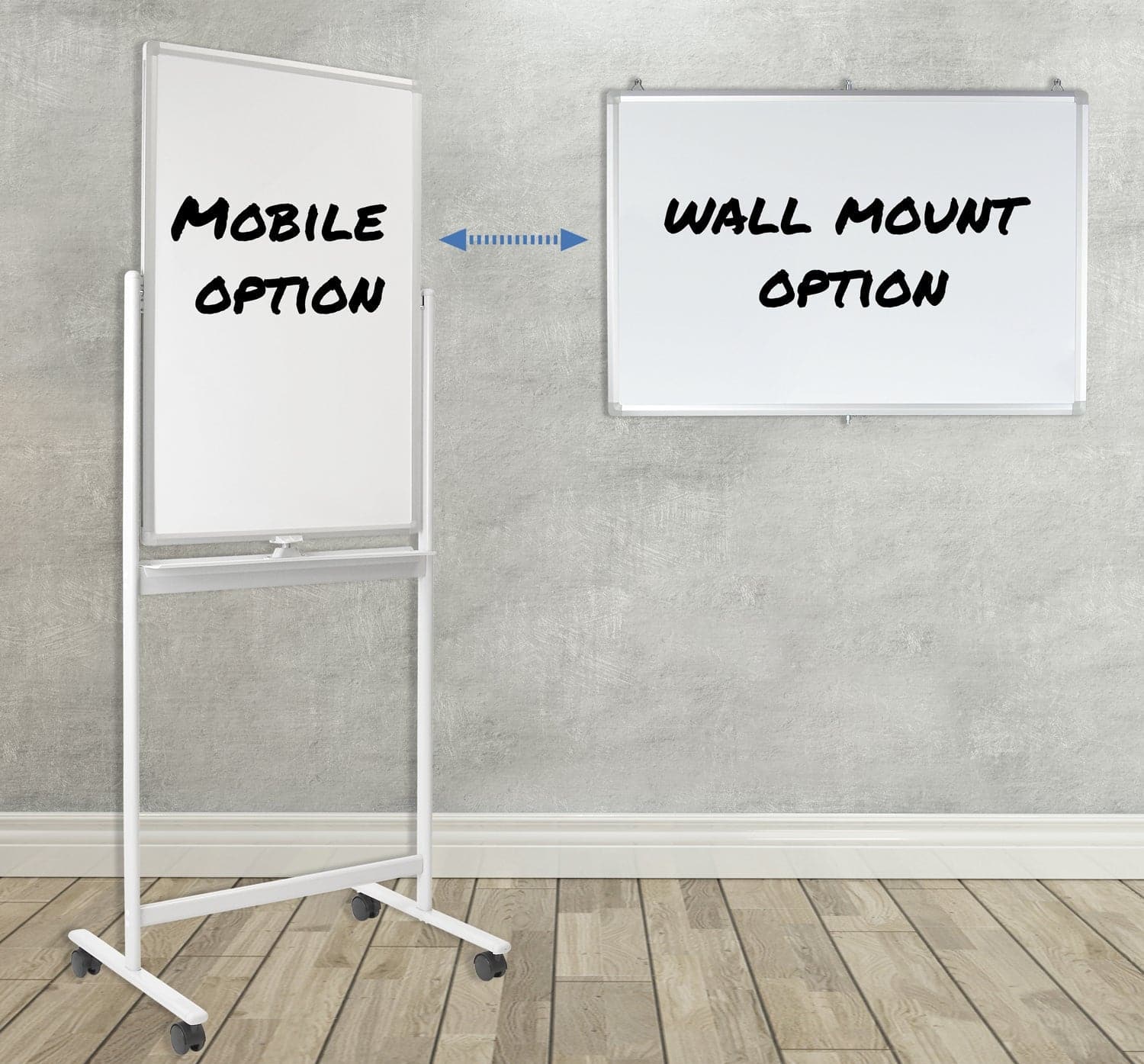 Double-Sided Mobile Whiteboard - Mount-It!