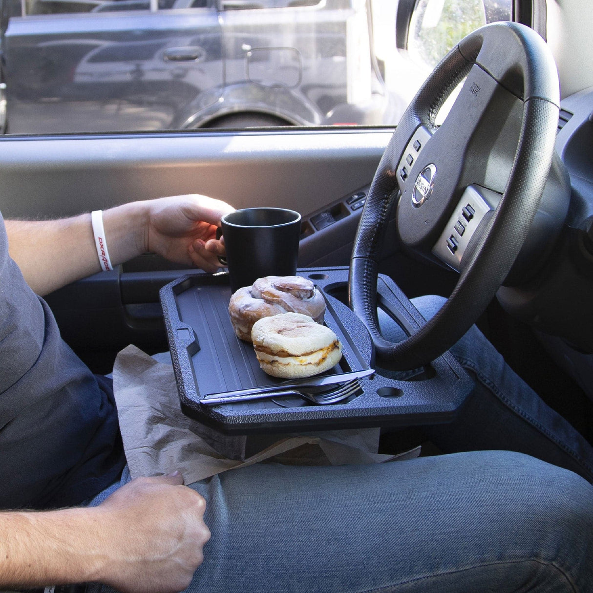 Double-Sided Multi-Use Steering Wheel Tray - Mount-It!