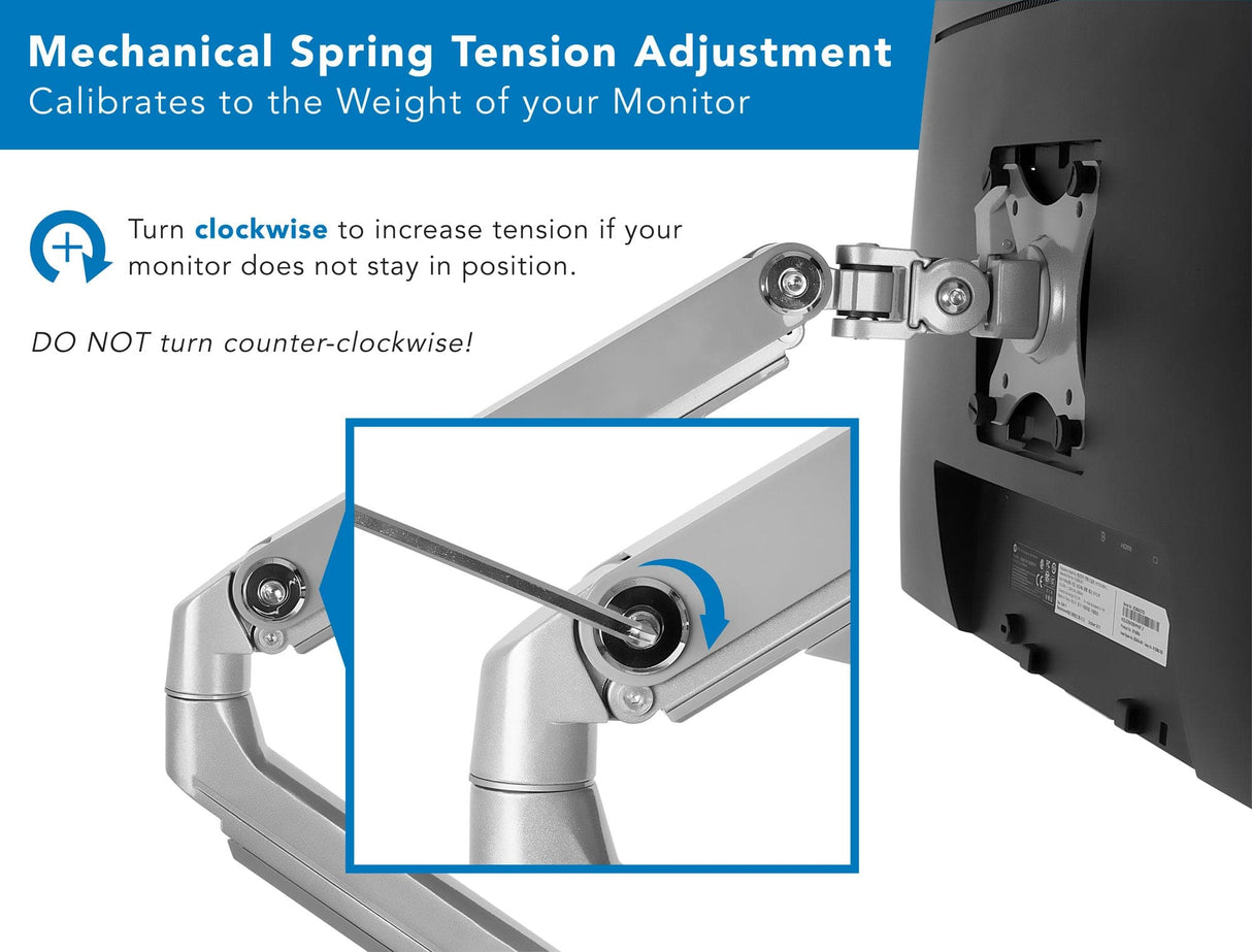 Dual Monitor Desk Mount w/ USB Ports - Mount-It!