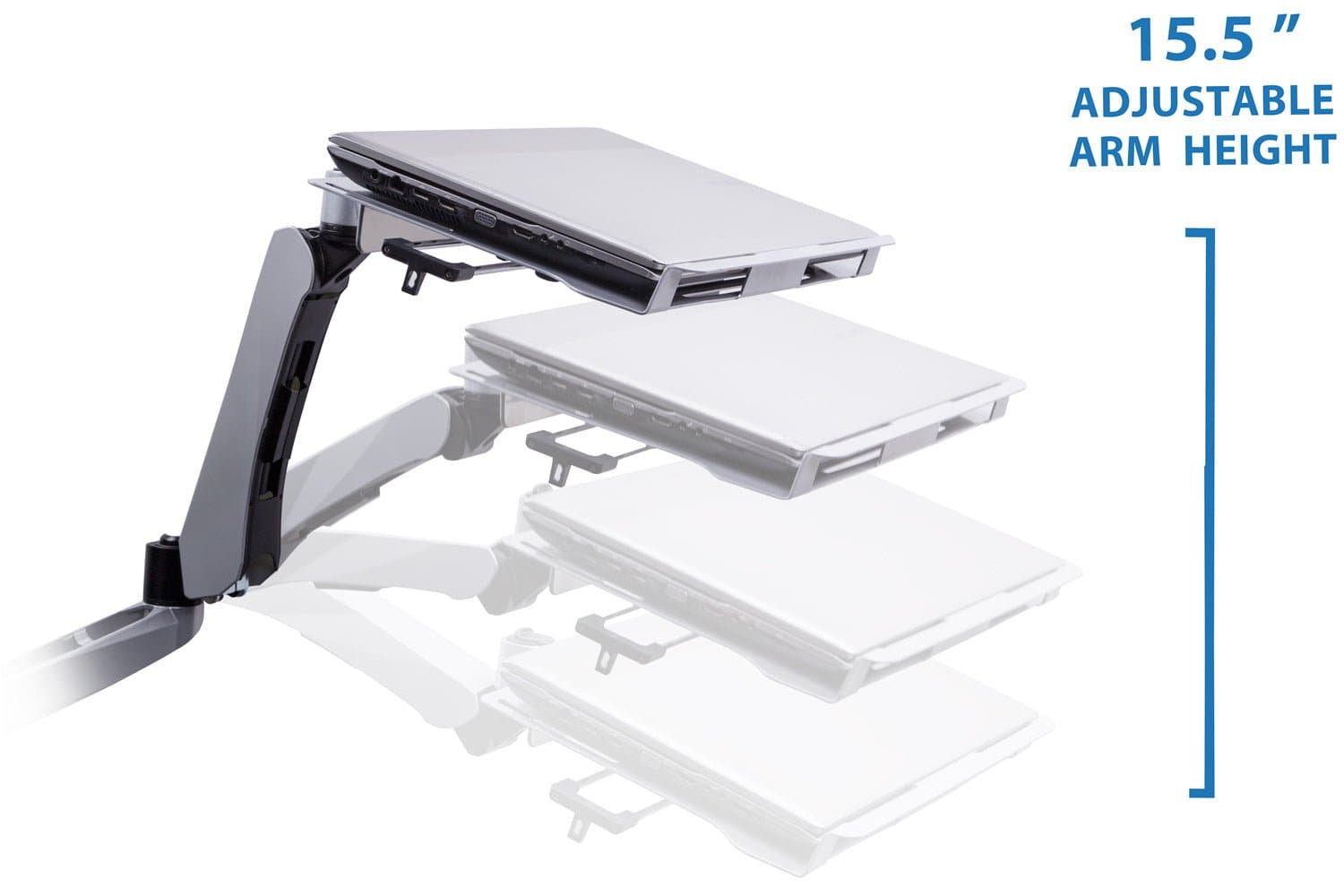 Dual Monitor Mount & Vented Laptop Tray - Mount-It!