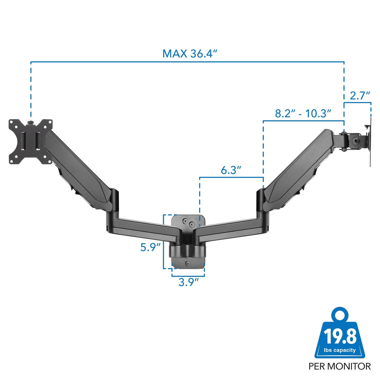 Dual Monitor Wall Mount - Mount-It!