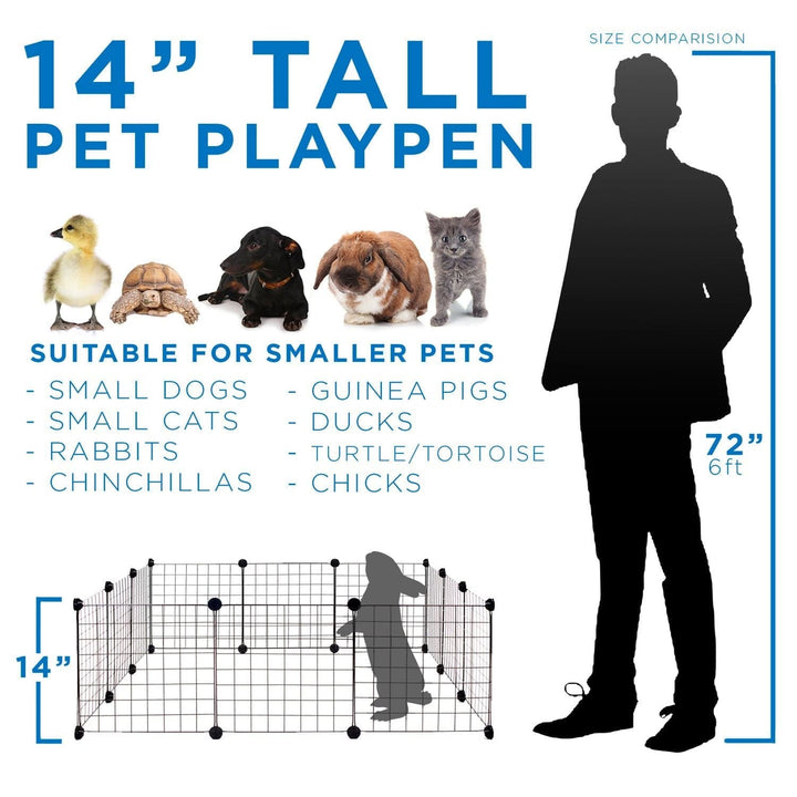 Foldable Pet Playpen for Small Animals - Mount-It!