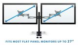 Full Motion Dual Monitor Desk Mount - Mount-It!