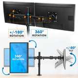 Full Motion Dual Monitor Desk Mount - Mount-It!