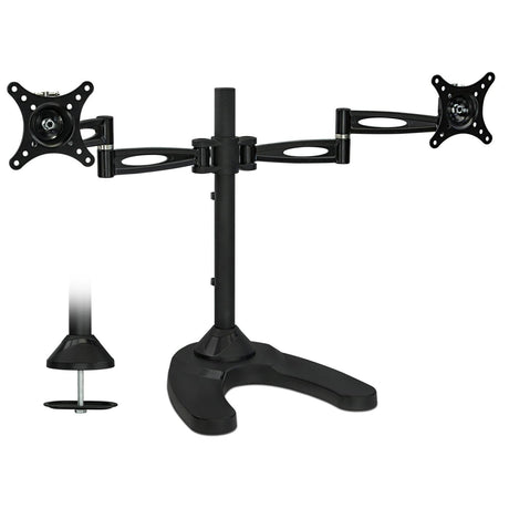 Full Motion Dual Monitor Desk Stand - Mount-It!