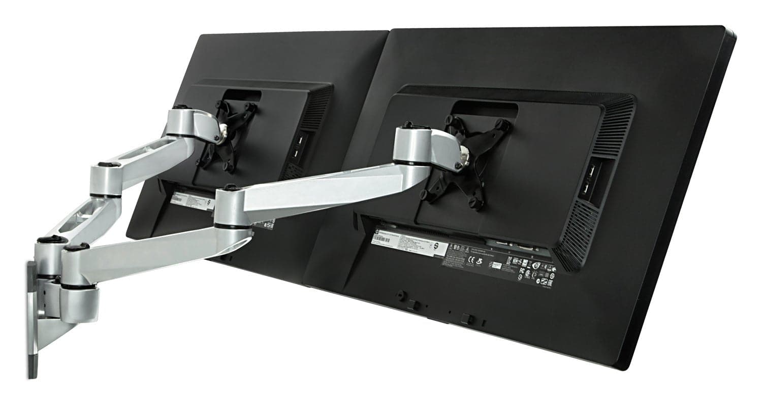 Full Motion Dual Monitor Wall Mount - Mount-It!