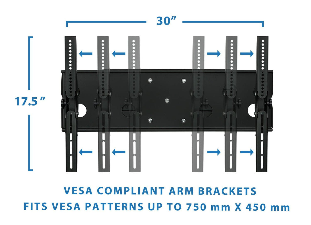 Full Motion Heavy Duty TV Wall Mount for 24" Wall Stud Distance - Mount-It!