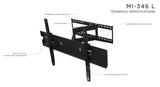 Full-Motion High Weight Capacity TV Mount - Mount-It!