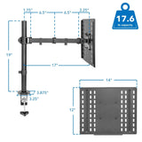 Full Motion Laptop Desk Mount with Cooling Tray - Mount-It!