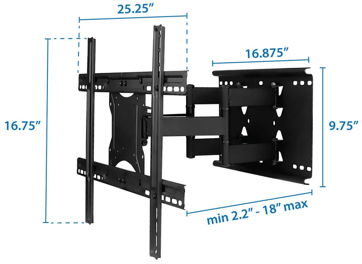 Full Motion Large TV Wall Mount w/ Extension - Mount-It!