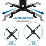 Full Motion Projector Wall & Ceiling Mount - Mount-It!