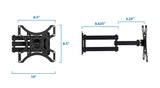 Full Motion Single Arm TV Wall Mount - Mount-It!