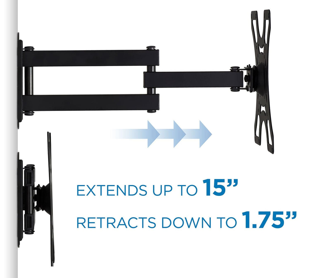 Full Motion Single Arm TV Wall Mount - Mount-It!