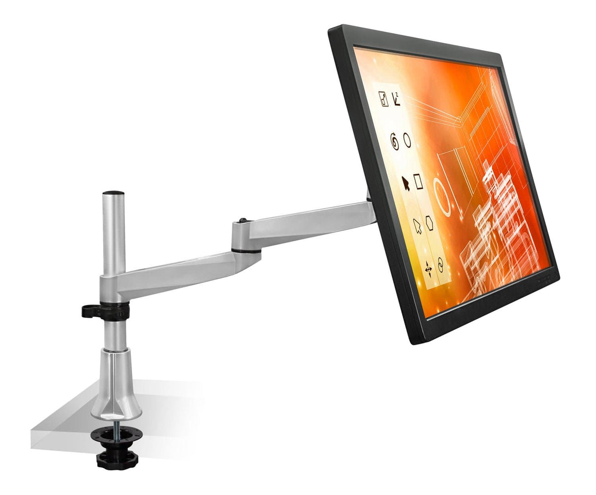 Full Motion Single Dual-Segment Monitor Desk Mount - Mount-It!