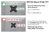 Full Motion Small TV Wall Mount - Mount-It!