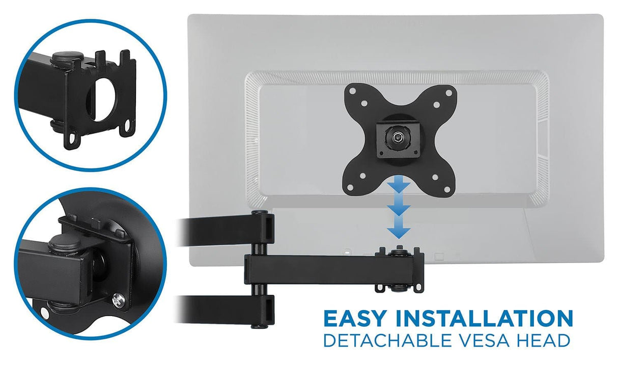 Full Motion Small TV Wall Mount - Mount-It!