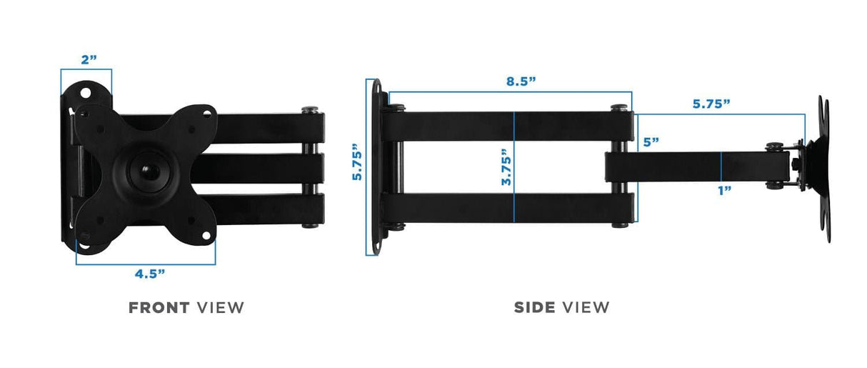 Full Motion Small TV Wall Mount - Mount-It!